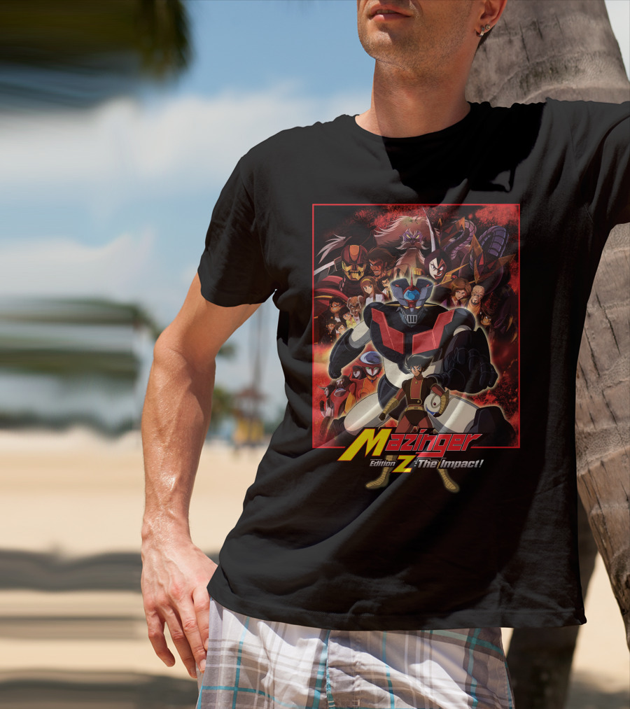 Mazinger Edition Z The Impact Heroic Robot And Characters Collage T-Shirt