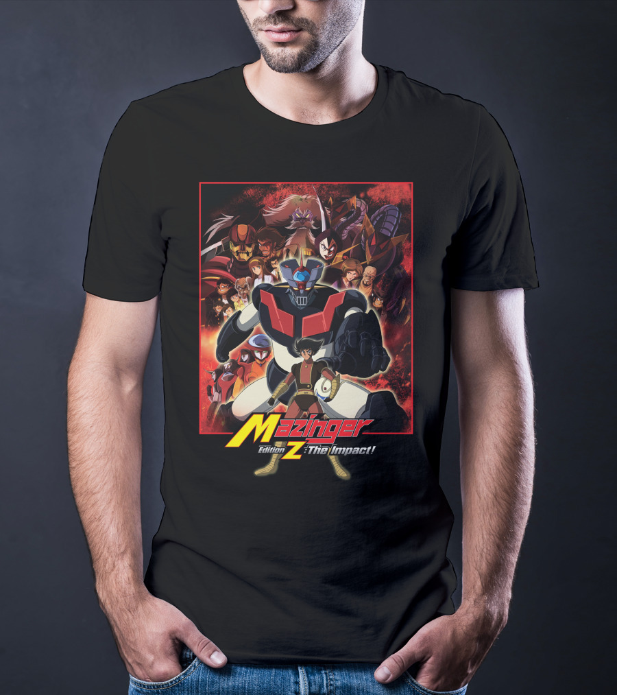 Mazinger Edition Z The Impact Heroic Robot And Characters Collage T-Shirt