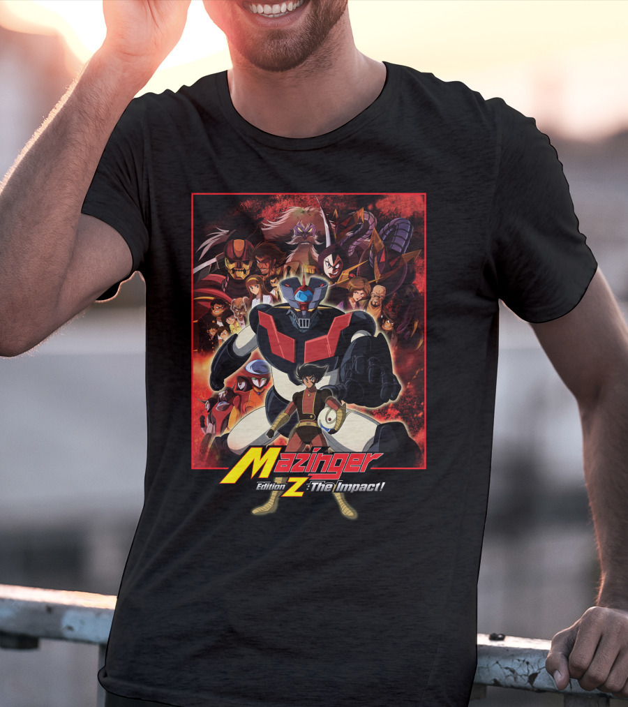 Mazinger Edition Z The Impact Heroic Robot And Characters Collage T-Shirt
