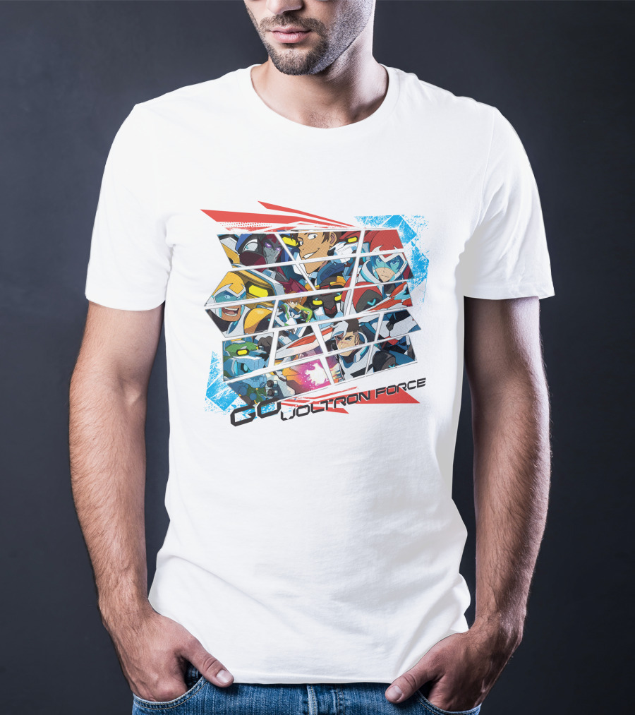 Go Voltron Force Dynamic Team Collage T-Shirt