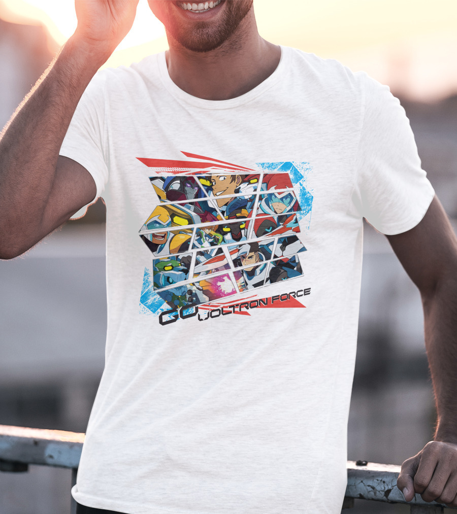 Go Voltron Force Dynamic Team Collage T-Shirt