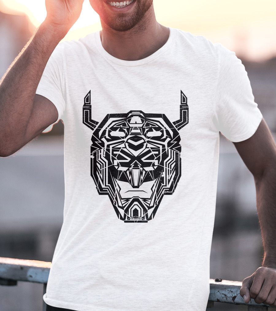 Voltron Head Geometric Lion Face T-Shirt