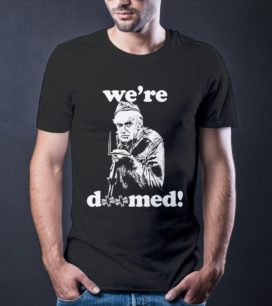 We're Doomed Dad's Army Classic Pose T-Shirt
