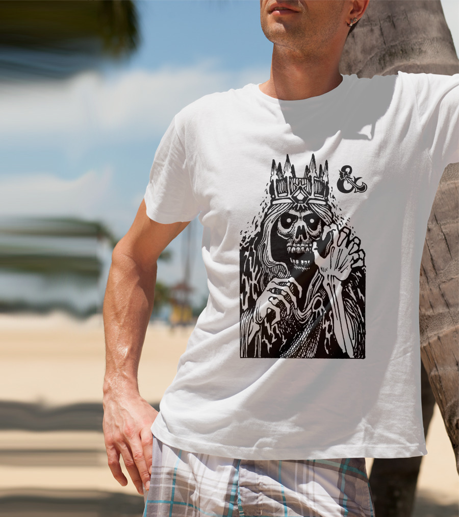 Lich Sketch DND Dungeons And Dragons Ampersand T-Shirt