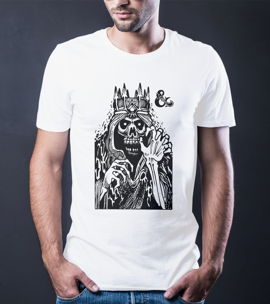 Lich Sketch DND Dungeons And Dragons Ampersand T-Shirt