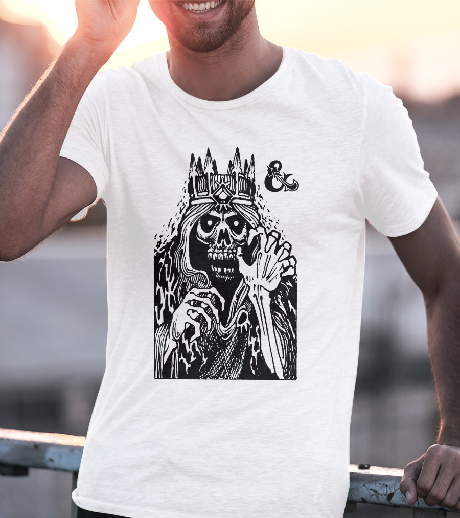 Lich Sketch DND Dungeons And Dragons Ampersand T-Shirt