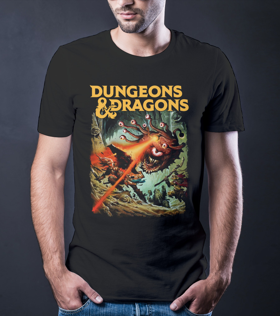 Dungeons And Dragons Beholder Battle Scene T-Shirt