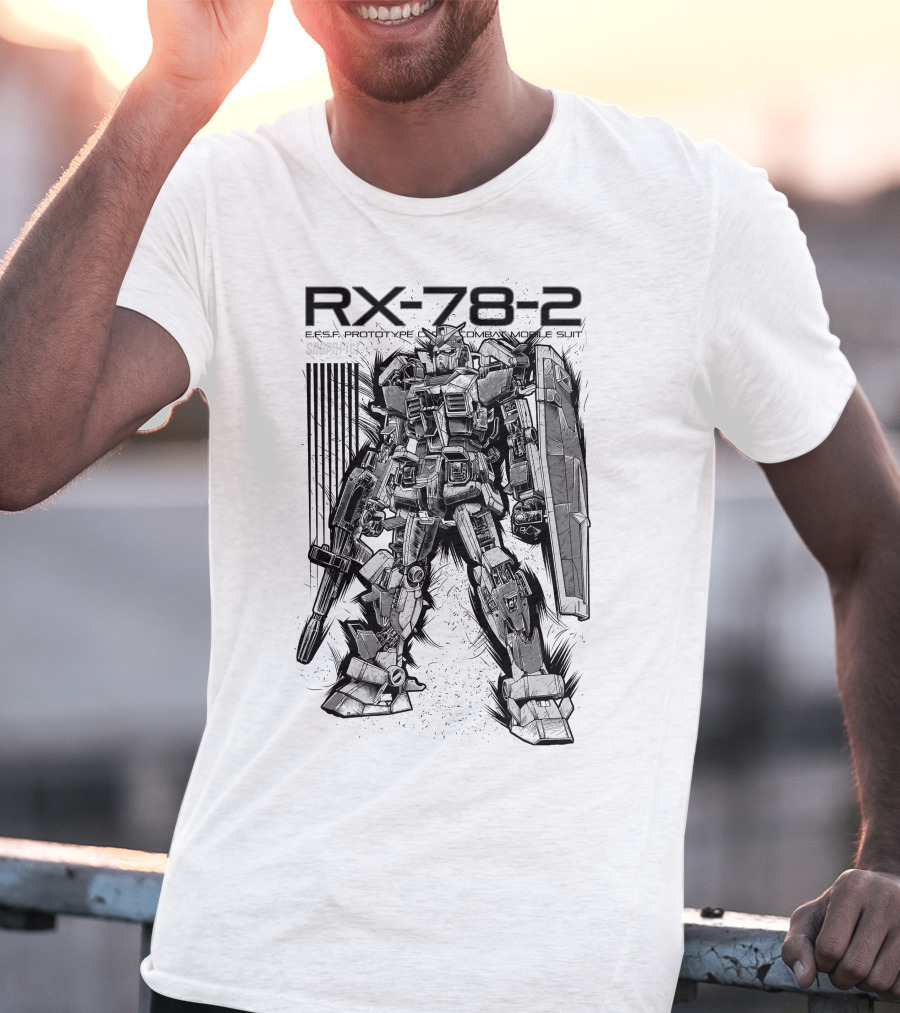 RX-78-2 EFSF Prototype Combat Mobile Suit Gundam T-Shirt