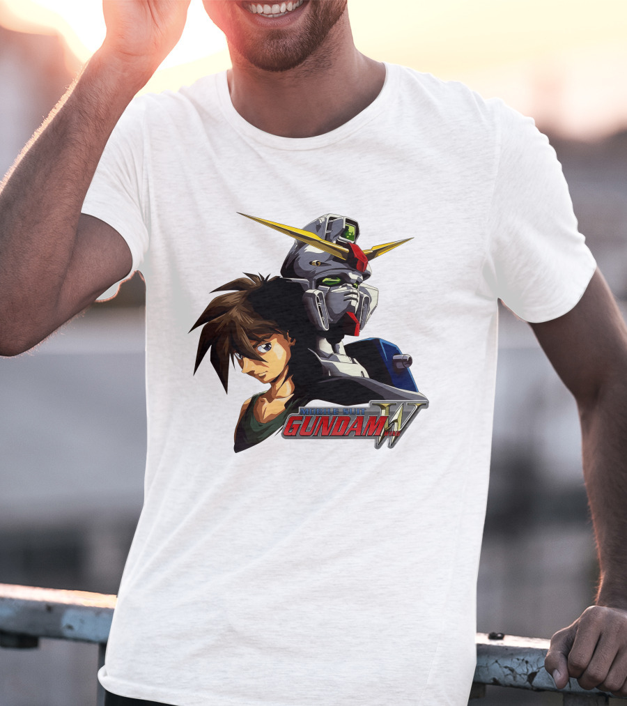 Mobile Suit Gundam Wing Hero And Robot T-Shirt