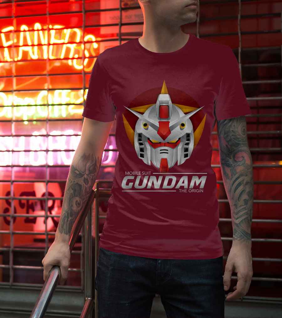 Mobile Suit Gundam The Origin Mecha Head T-Shirt