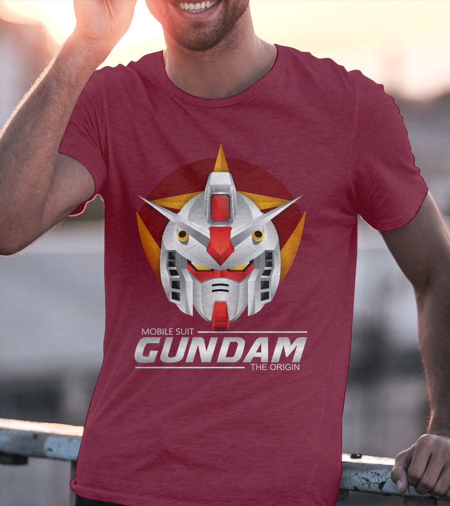 Mobile Suit Gundam The Origin Mecha Head T-Shirt