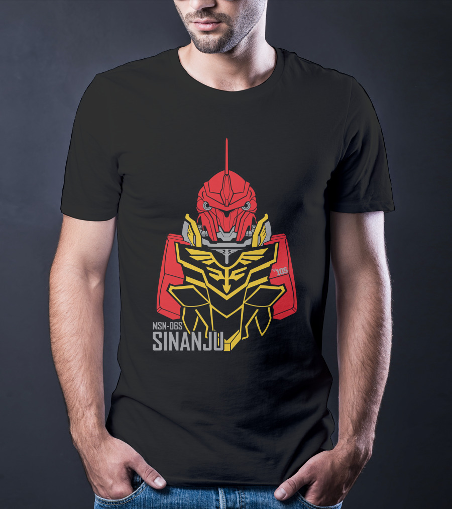 MSN-06S Sinanju Red Warrior Gundam T-Shirt