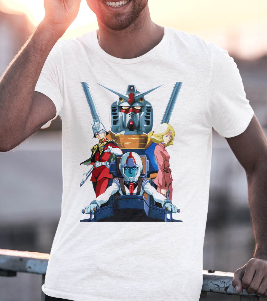 Mobile Suit Gundam Anime Characters Compilation T-Shirt