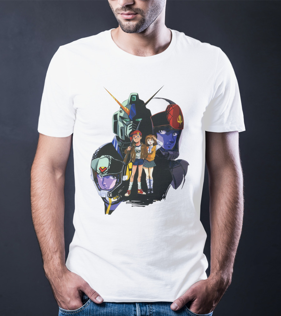 Mobile Suit Gundam Iconic Characters And Mecha Compilation T-Shirt