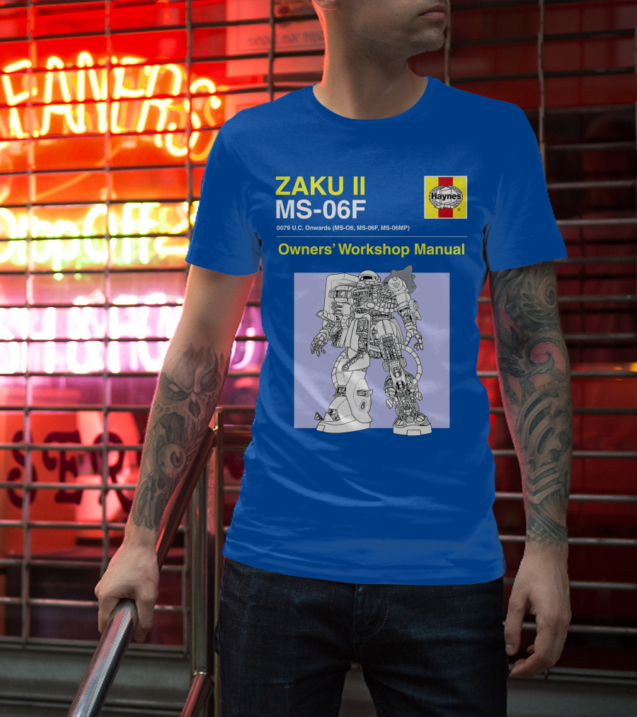 ZAKU II MS-06F 0079 U.C. Onwards Owners' Workshop Manual T-Shirt