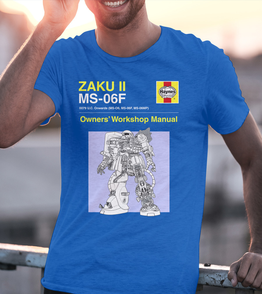 ZAKU II MS-06F 0079 U.C. Onwards Owners' Workshop Manual T-Shirt