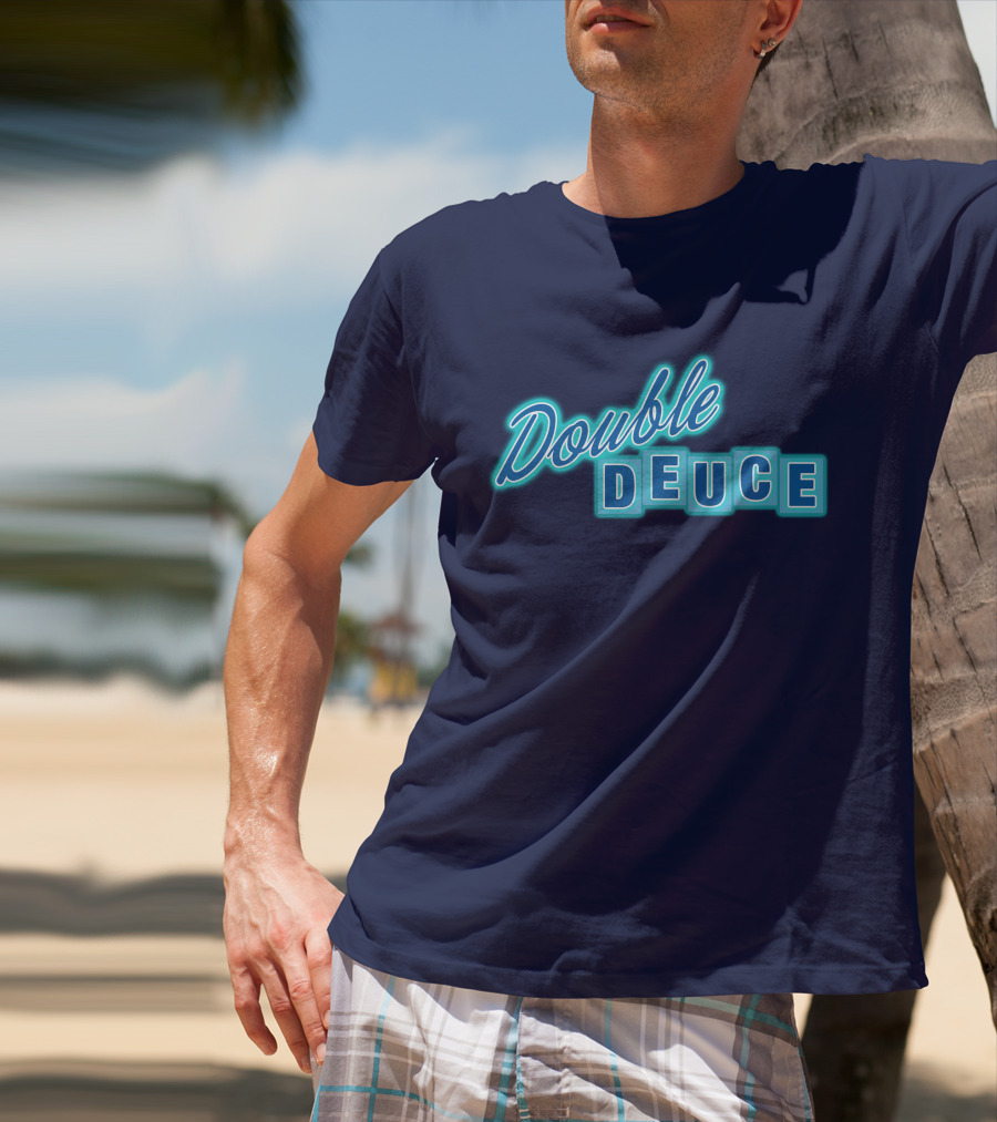 Road House Double Deuce Neon Style Retro T-Shirt