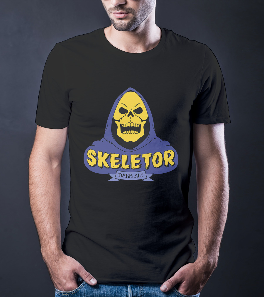 Skeletor Dark Ale Hooded Skull T-Shirt