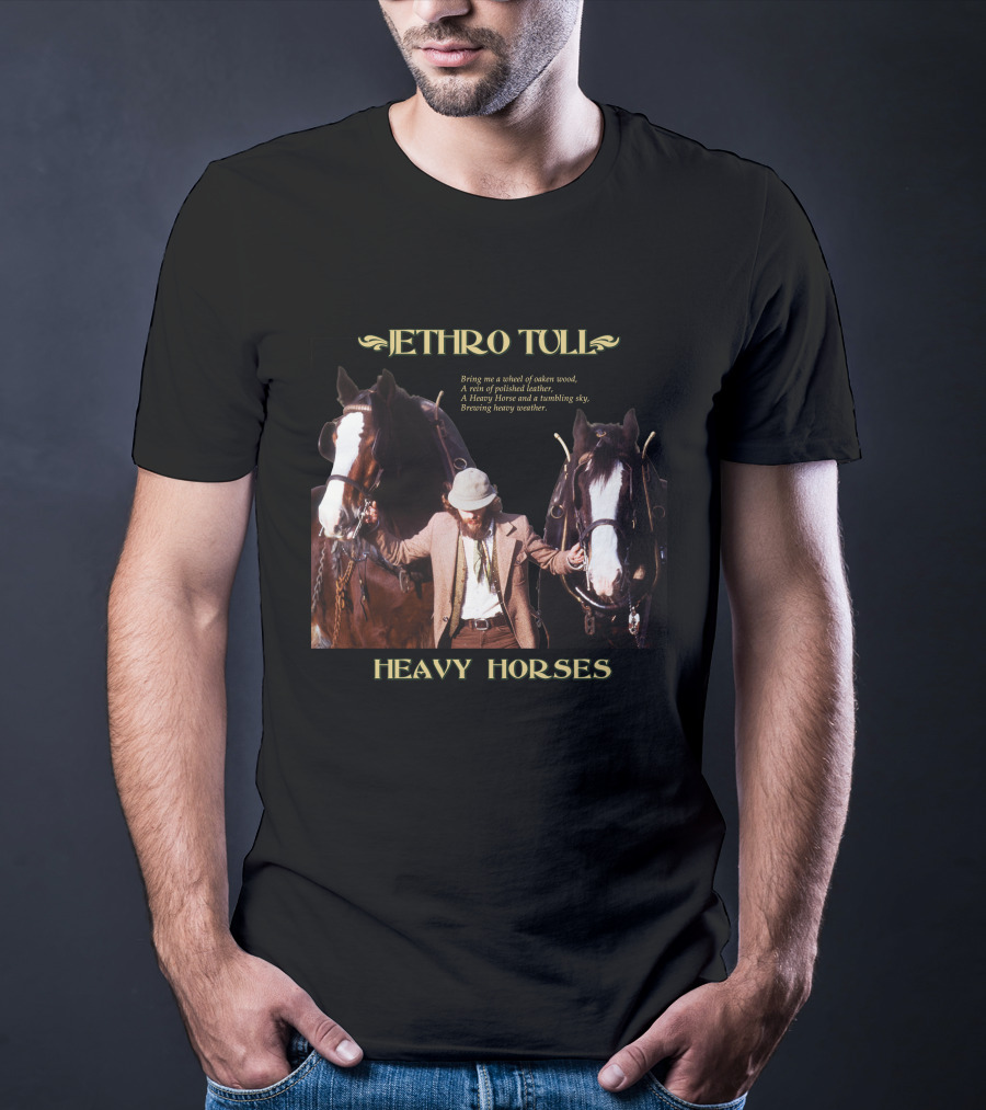 Jethro Tull Heavy Horses Lyrics Image T-Shirt