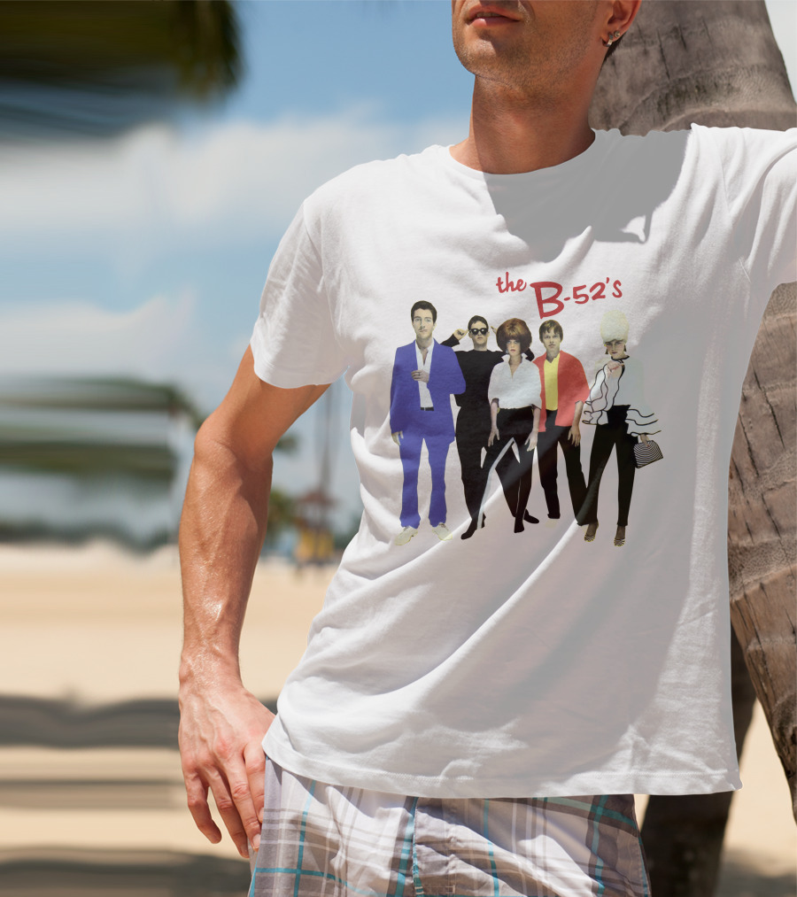 The B-52's Album Cover Band Members In Iconic Attire T-Shirt