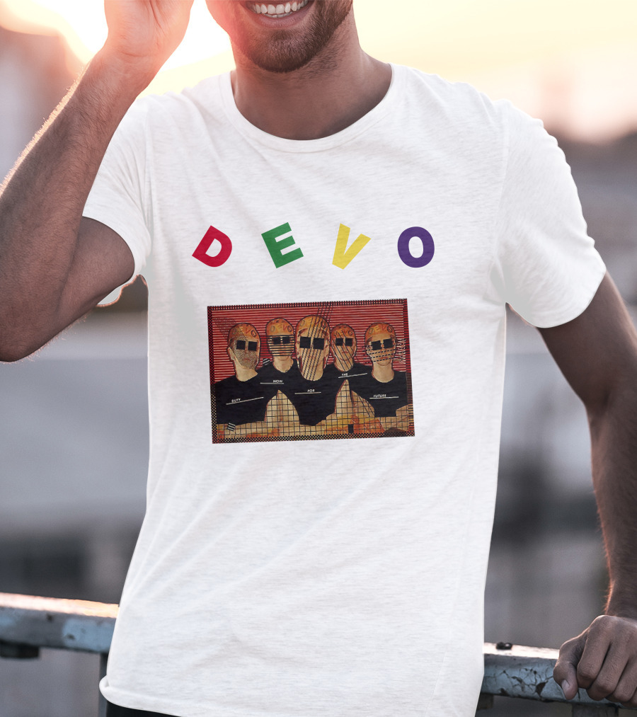 DEVO Duty Now For The Future Band Members Image T-Shirt