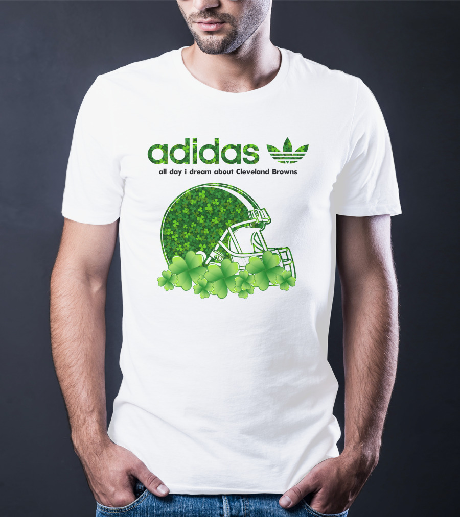 All Day I Dream About Cleveland Browns Shamrock Helmet T-Shirt