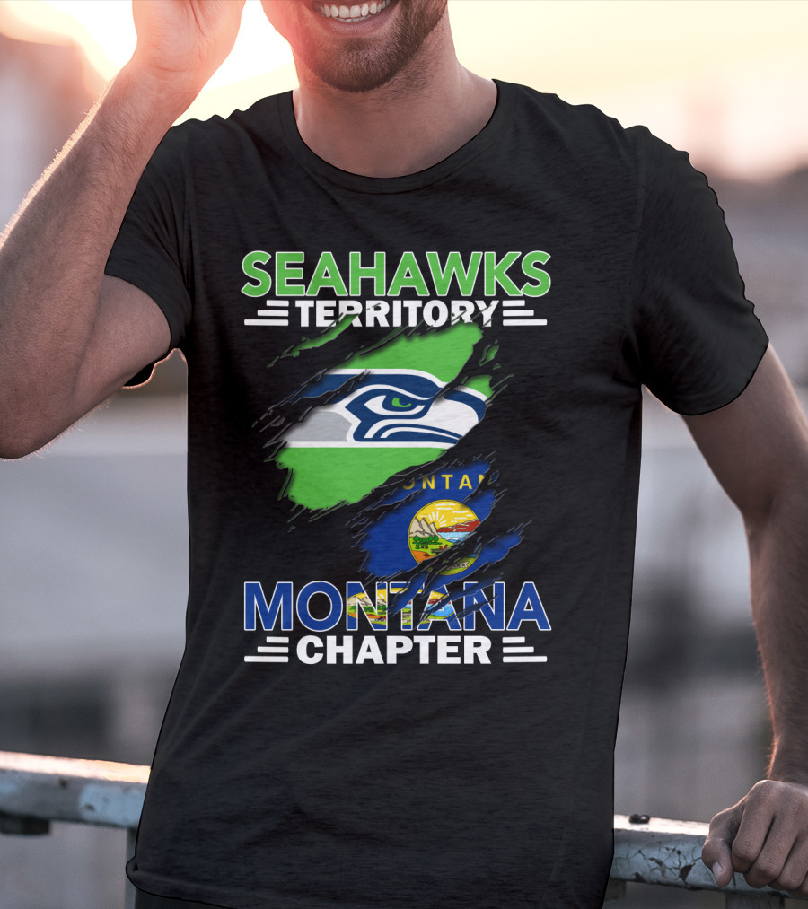 Seahawks Territory Montana Chapter Flag And Team T-Shirt