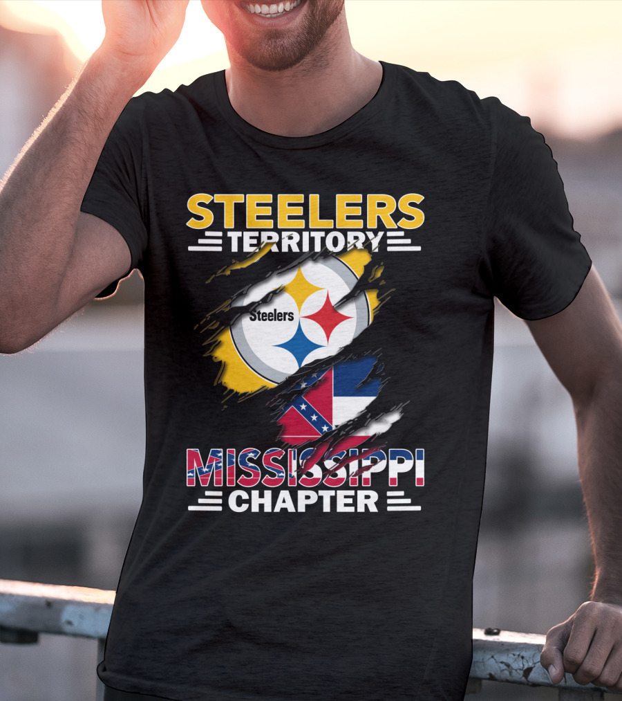 Steelers Territory Mississippi Chapter Logo Fandom T-Shirt