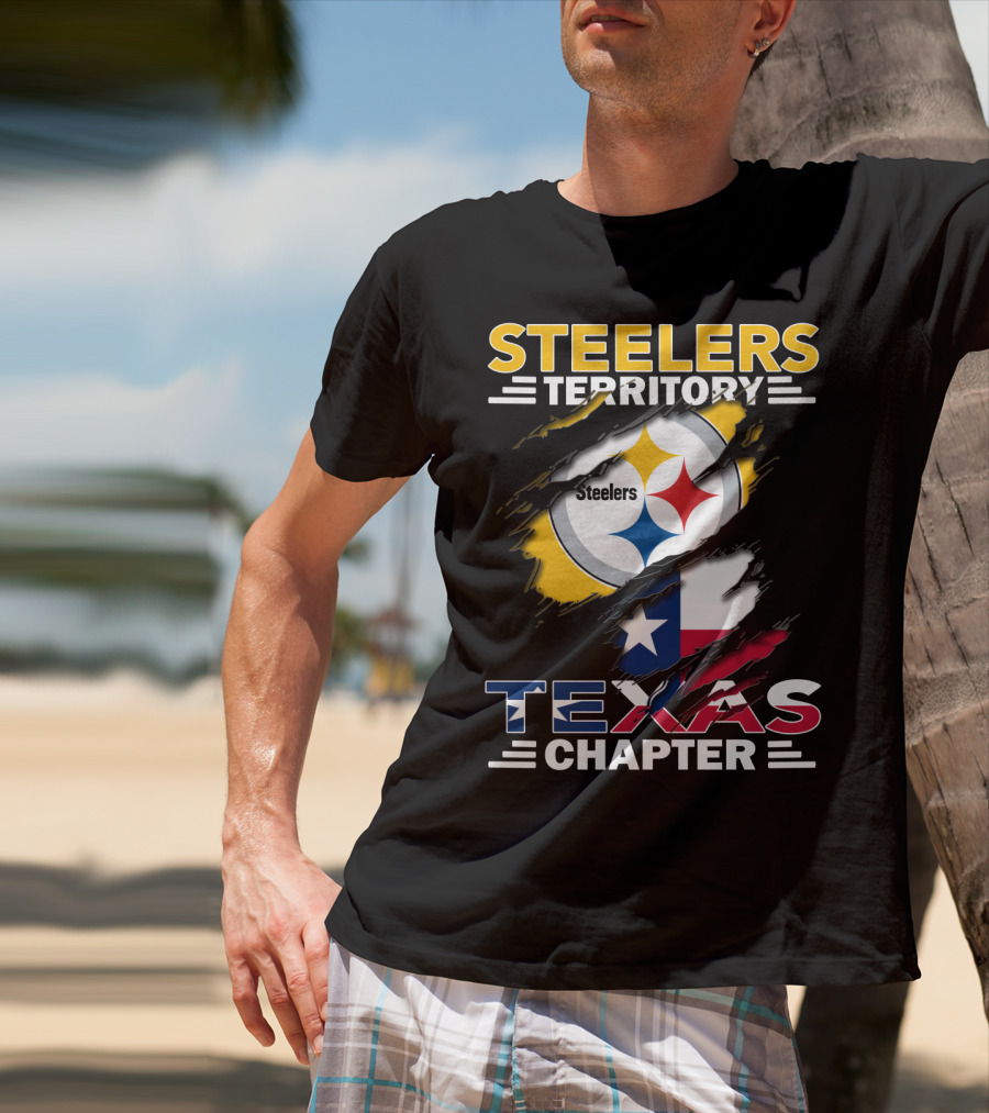 Steelers Territory Texas Chapter Steelers Texas Chapter Flag Football Fan T-Shirt