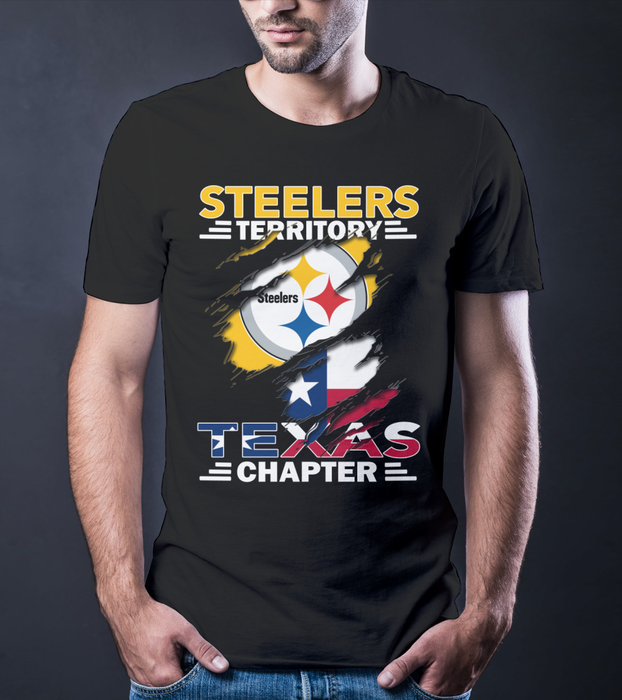 Steelers Territory Texas Chapter Steelers Texas Chapter Flag Football Fan T-Shirt