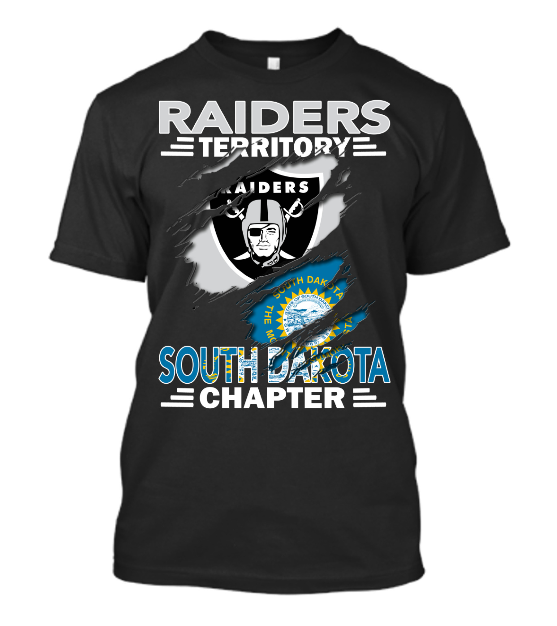 Raiders Territory South Dakota Chapter The Mount Rushmore State T-Shirt