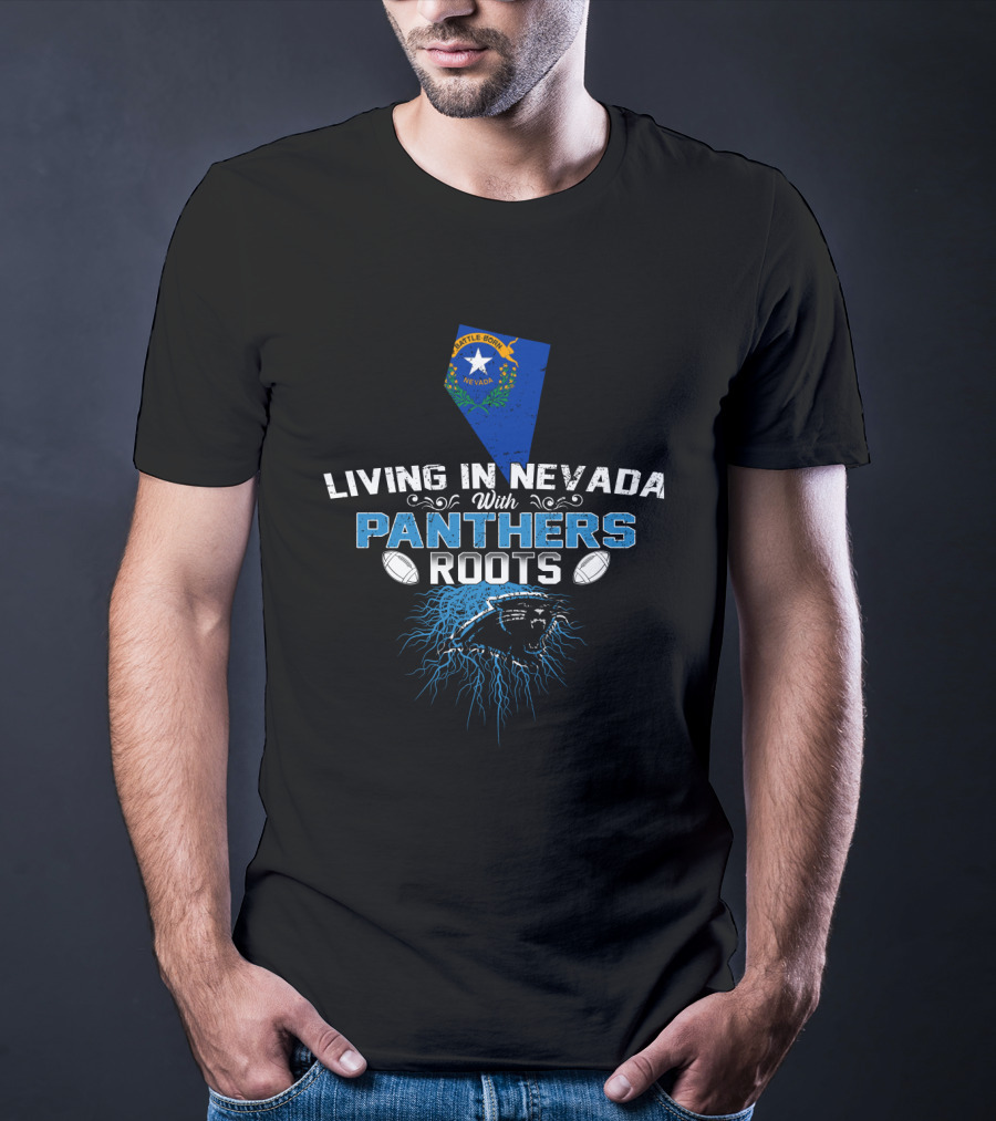 Nevada Pride With Panthers Roots And Football Connection T-Shirt