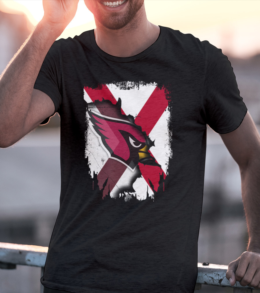 Together Alabama Cardinal Spirit Flag T-Shirt