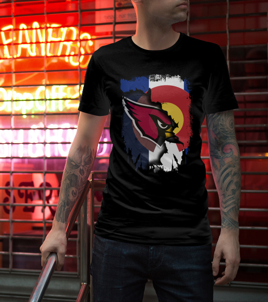 Together Colorado Cardinals Flag Fusion T-Shirt