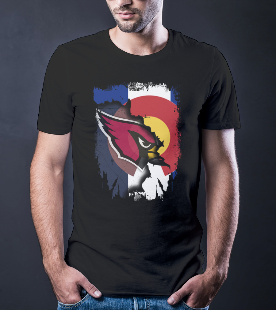 Together Colorado Cardinals Flag Fusion T-Shirt