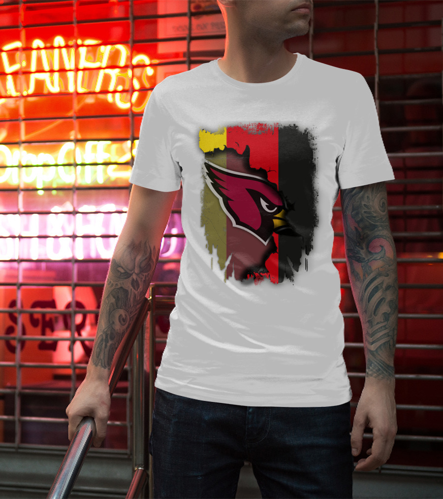 Germany Flag Colors With Cardinals T-Shirt