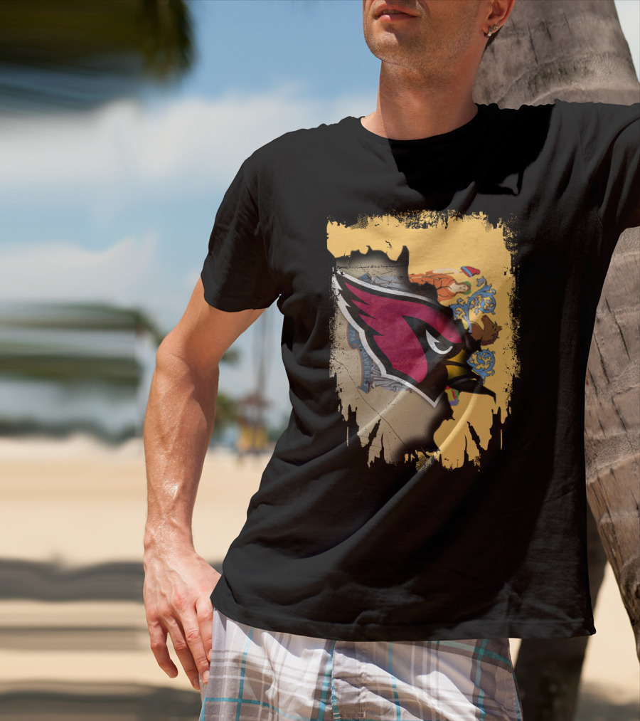 Together New Jersey State With Cardinals T-Shirt