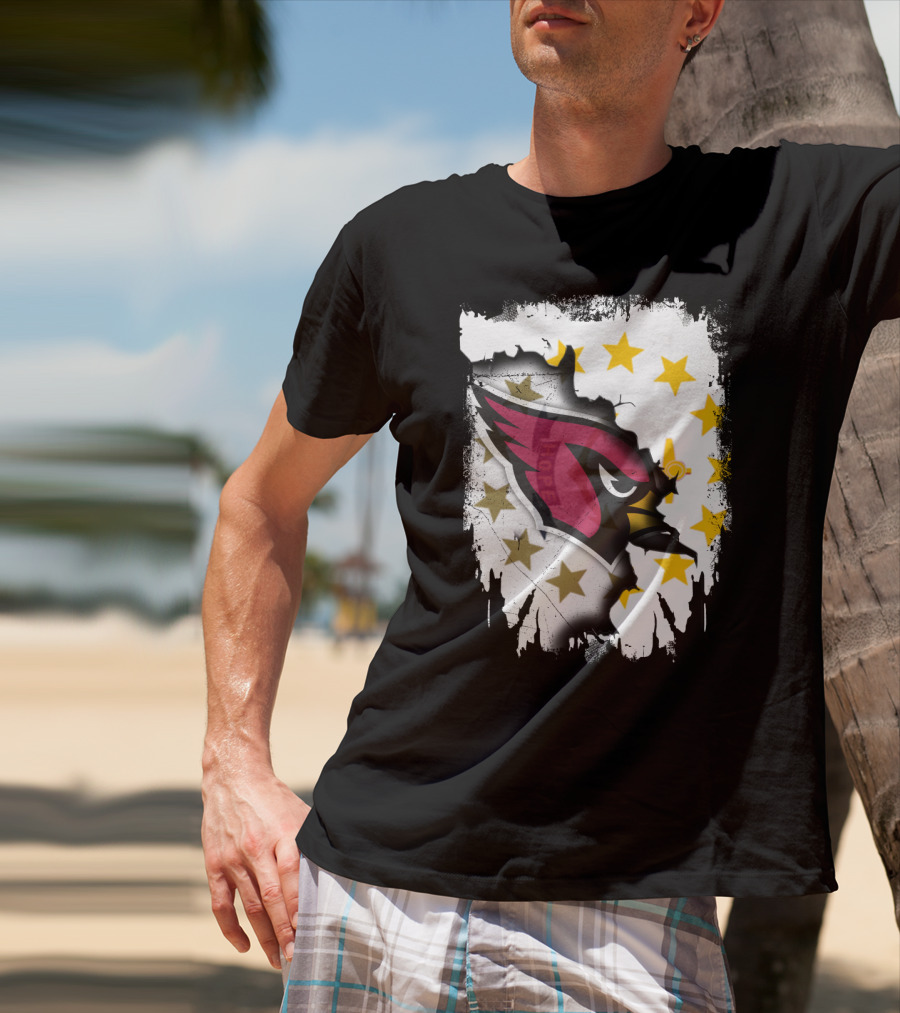 Rhode Island Together With Cardinal And Stars T-Shirt