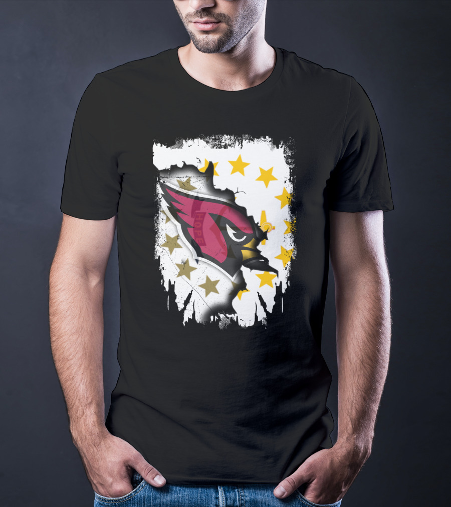 Rhode Island Together With Cardinal And Stars T-Shirt