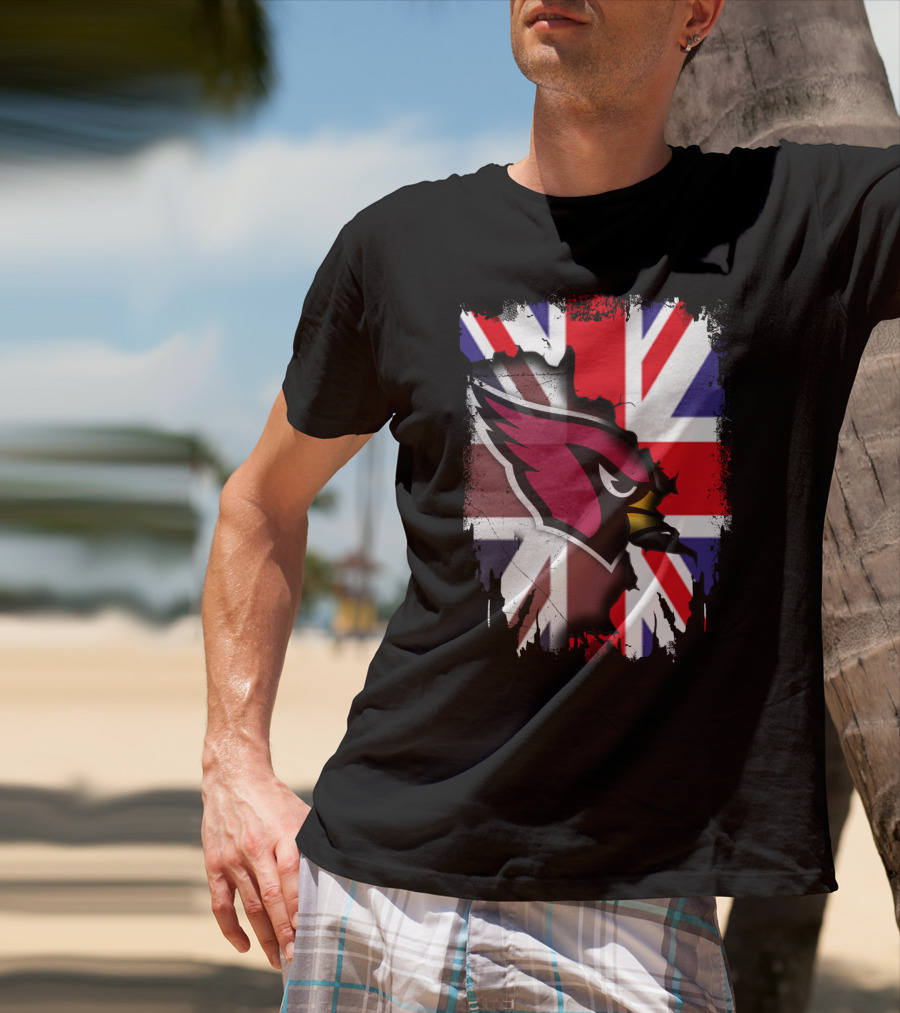 United Kingdom Union Jack With Cardinals T-Shirt