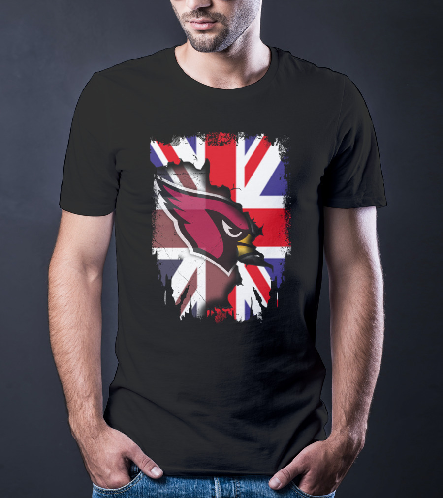 United Kingdom Union Jack With Cardinals T-Shirt