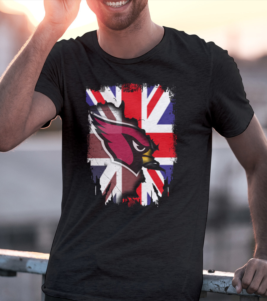 United Kingdom Union Jack With Cardinals T-Shirt