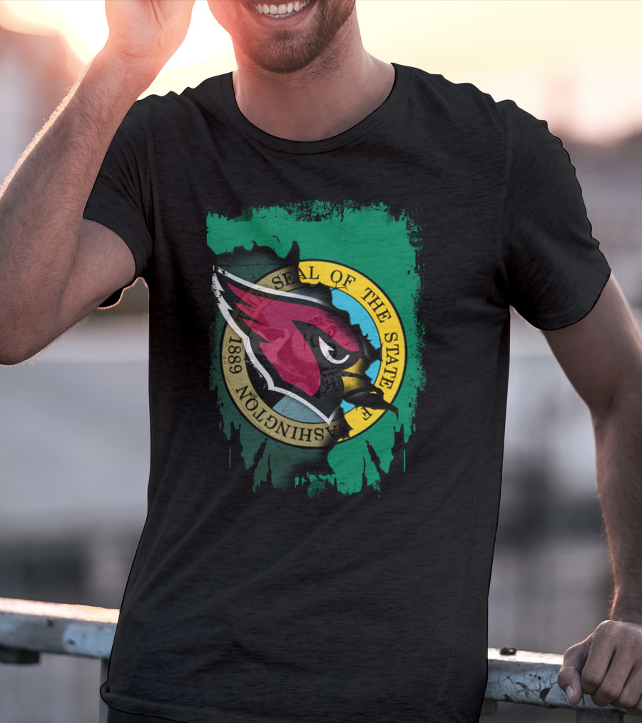 Washington State Seal Cardinals Integration T-Shirt