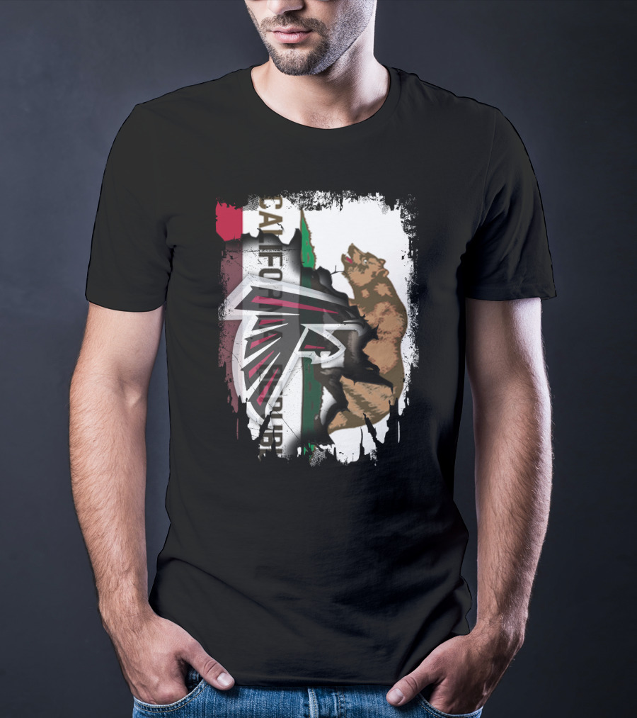 California Strong Pride Iconic Falcons Bear T-Shirt