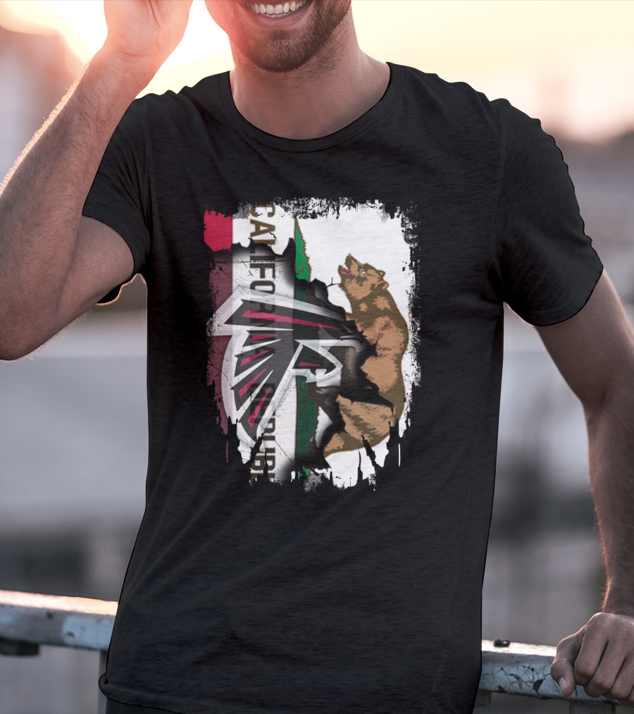 California Strong Pride Iconic Falcons Bear T-Shirt