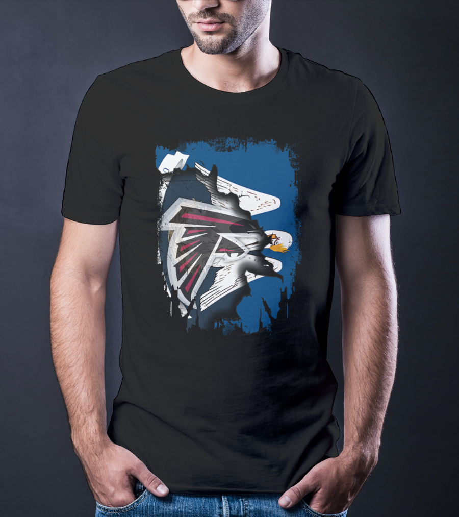 Together Louisiana With Falcons And Eagles T-Shirt