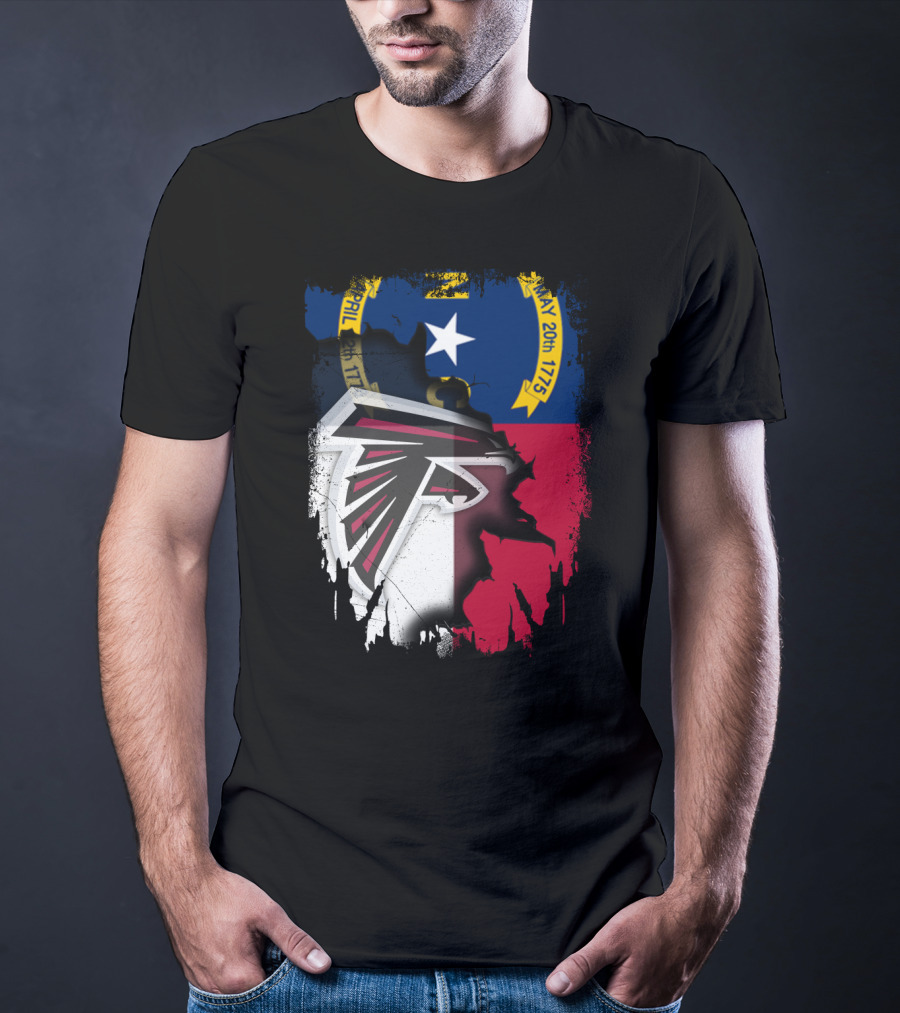 North Carolina Flag Falcons Emblem Unity T-Shirt