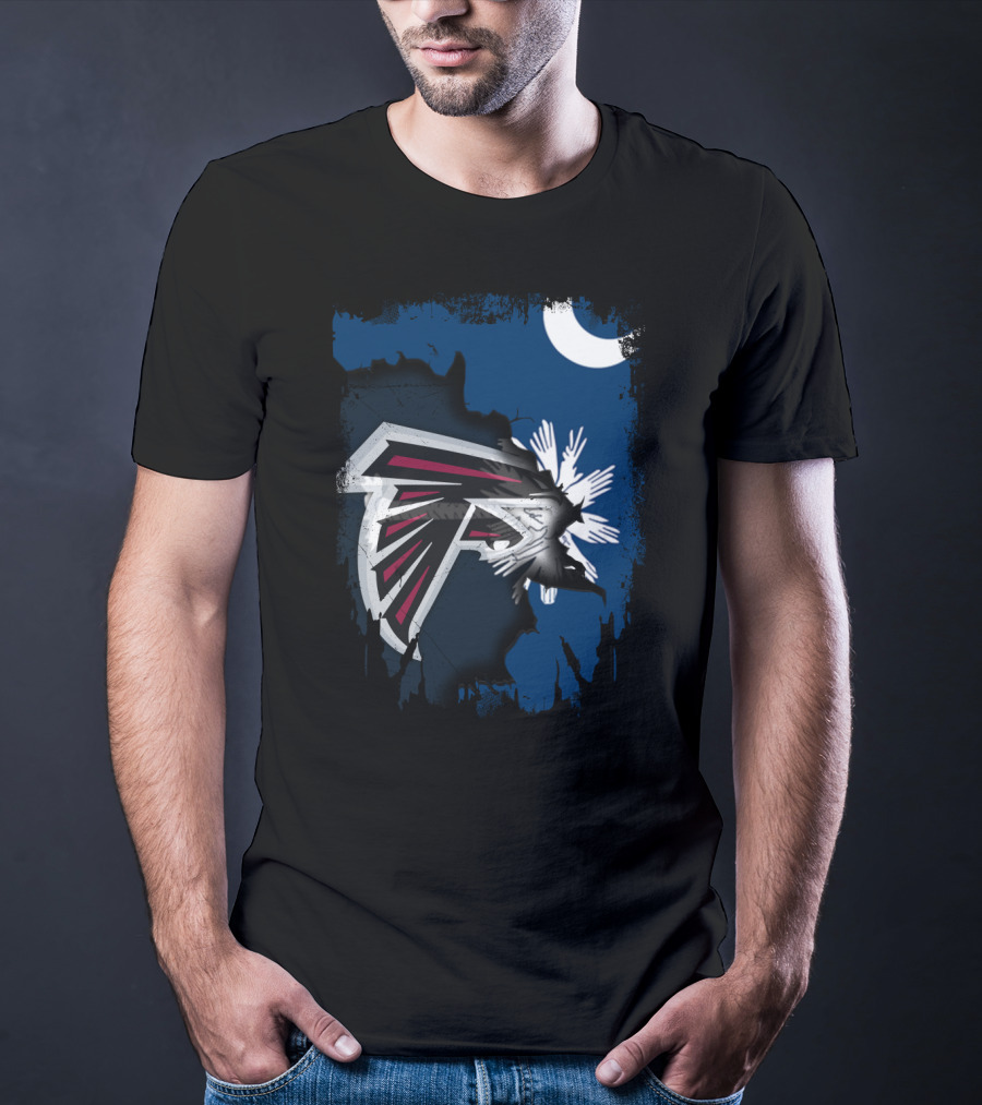 Together South Carolina Falcons Logo With Crescent And Palmetto Tree T-Shirt