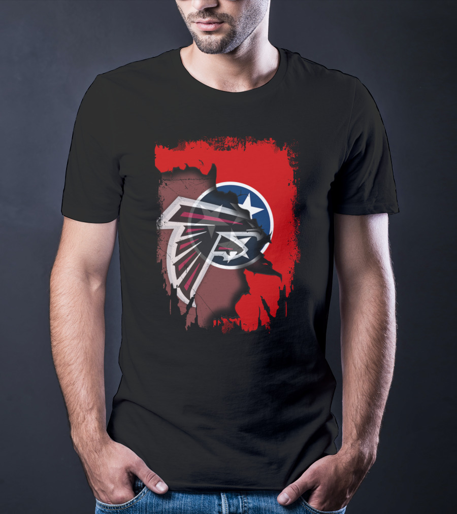 Together Tennessee Falcons State Flag Fusion T-Shirt