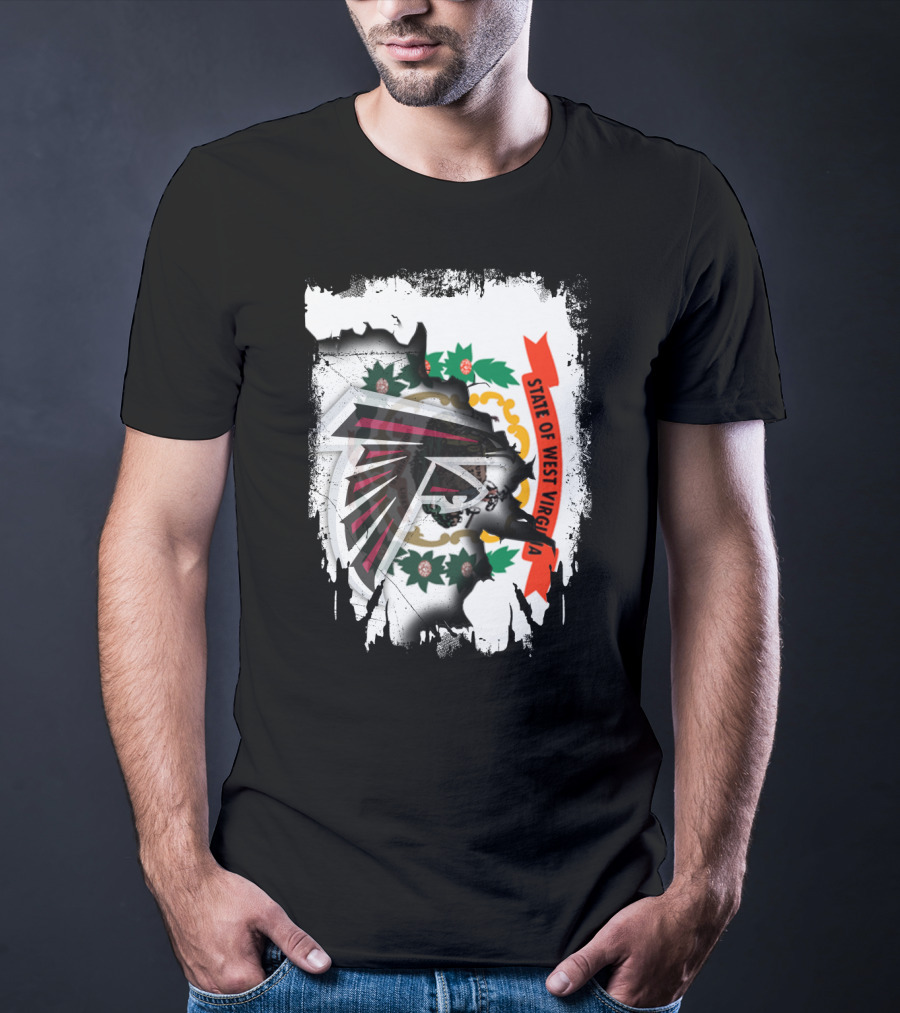 State Of West Virginia Falcons Emblem Collaboration T-Shirt